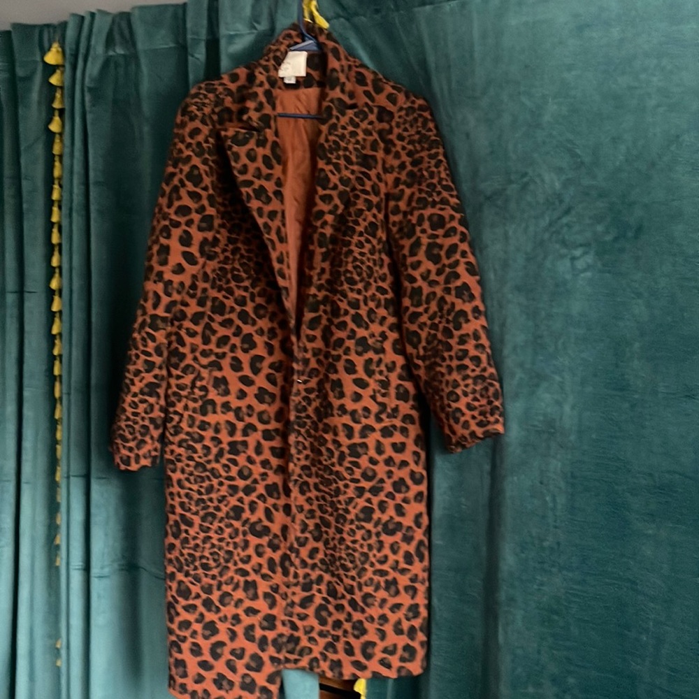 A new day, leopard print coat